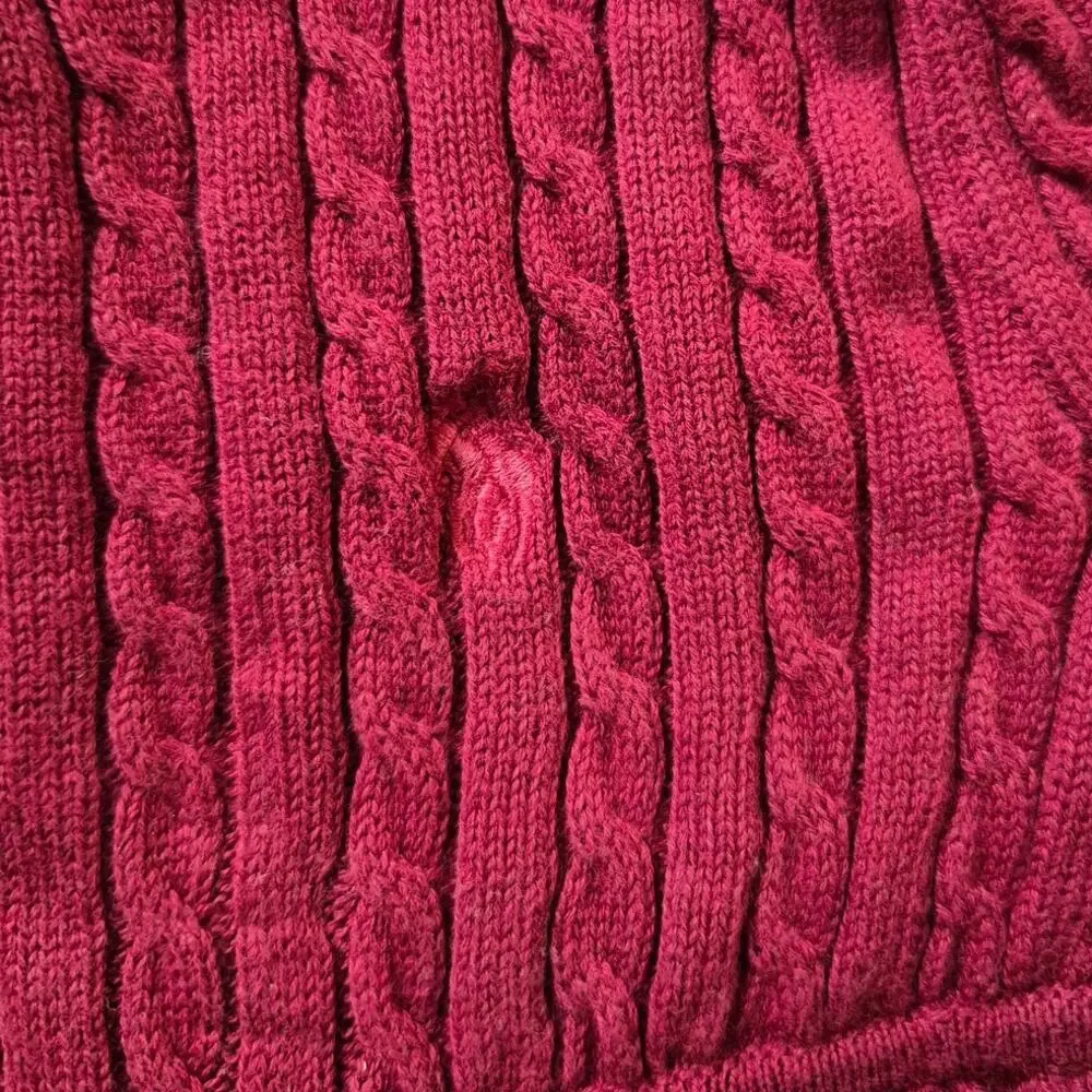Ralph Lauren Cable Cotton Sweater Dress & Bloomer 18m Baby Girl